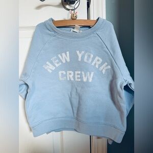 Jcrew Crewcuts Light Blue Terry Sweater